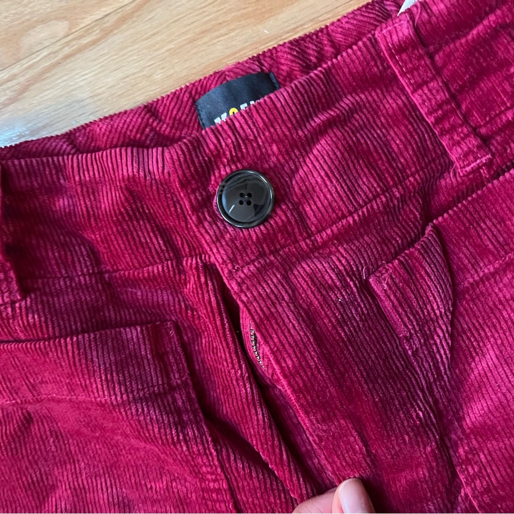 Maeve Colette Corduroy Pants in Raspberry - Picture 4 of 5